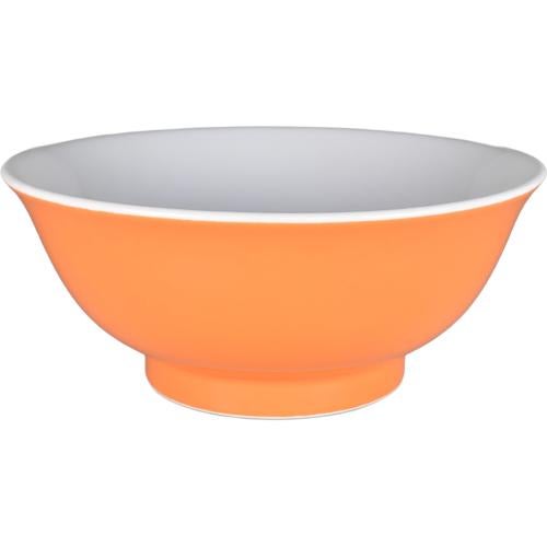 02690058 オレンジ(中白) 丸反6.5丼(RF) 19.8×8.5cm 容量:1250cc