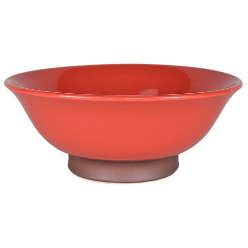 02770713 サビレッド 6.5反高台丼 20.2×8.2cm 容量:1080cc