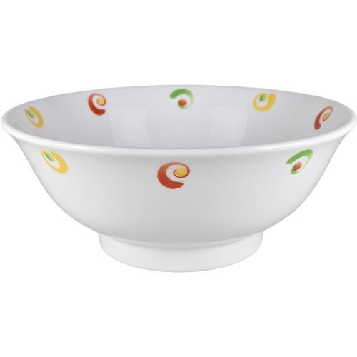 03180059 パンジー(内外) 丸反7寸丼 20.8×8.3cm 容量:1310cc