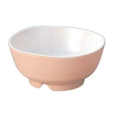 メラミンウェーブ丸小鉢ピンク内白/樹脂製