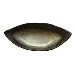 TB 窯変白吹き 舟型小鉢