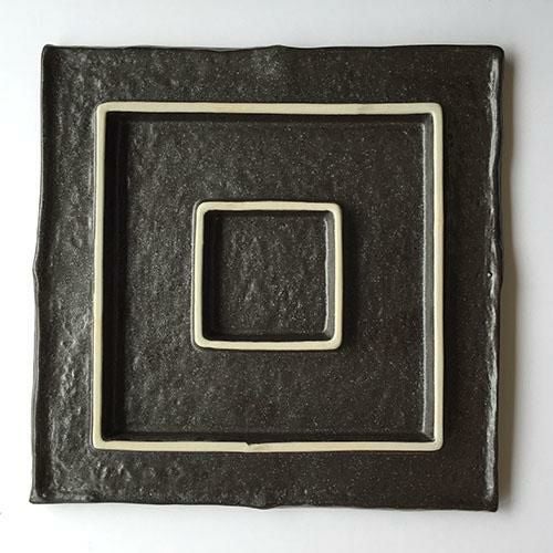 TB 豪快 黒玄23? 正角皿