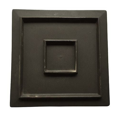 TB 炭化 石面角前菜皿