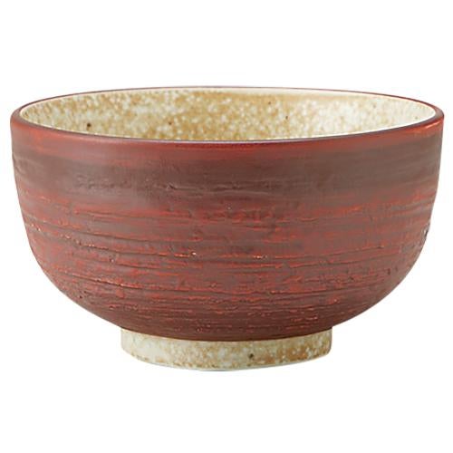 03850474 朱巻志野 4.6丼 14.3×8.4cm