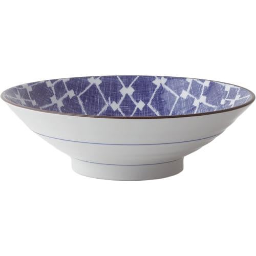 03940375 変り菱紋 8寸麺鉢 24.5×7.5cm