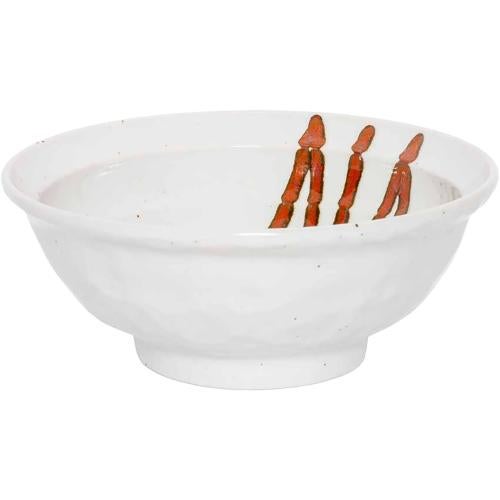 04550973 鉄赤流し(白萩) 6.8ラーメン 21.5×9cm 容量:1500cc