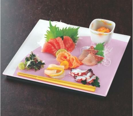 尺0寸宴プレート桜雪/樹脂製