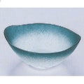 小鉢 舟型小鉢淡雪吹ダークブルー