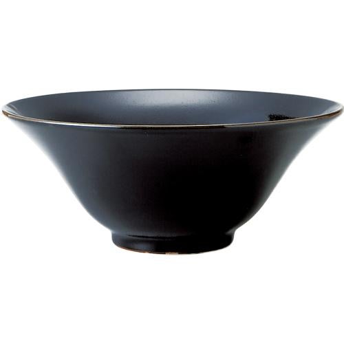 01581135 柚子黒天目 桂林丼(小) 20.5×8.7cm 容量:1100cc