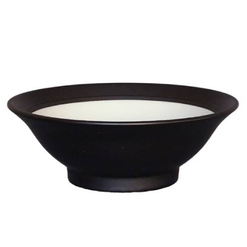 02080718 黒マット(ヌリ分) 7寸 反丼 21.3×7.8cm