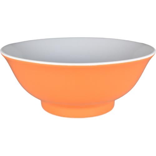 02690059 オレンジ(中白) 丸反7寸丼(RF) 20.8×8.3cm 容量:1310cc