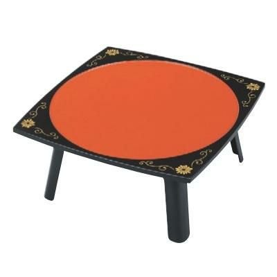 御膳 白山膳 朱渕黒菊唐草 盆のみ 幅600×奥行600×高さ16(mm)