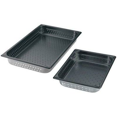 EBM 18-8 穴明ホテルパン ノンスティック加工 1/2 100mm