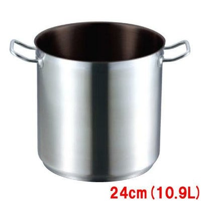 EBM 18-8 プロシェフIH 寸胴鍋 24cm 蓋無ノンスティック