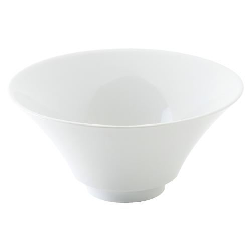 00001298 白 21.5cm深口ラーメン丼 21.8×9.3cm