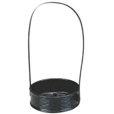 かご (大)一閑張籠黒(折畳式)