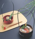 かご (大)一閑張籠黒(折畳式)