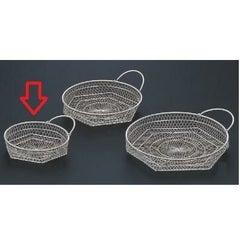 かご (小)片手丸籠シルバー