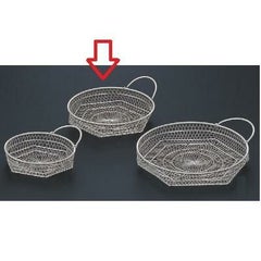 かご (中)片手丸籠シルバー