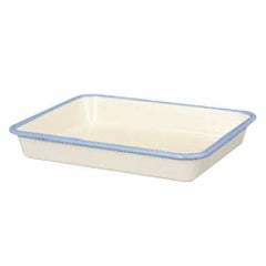 【ビームス ホーローバット L(18取)ホワイト BM-L・W】 幅275×奥行215×高さ40(mm)/業務用/グループA