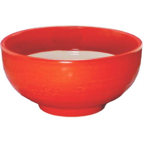 02230578 レッド釉(塗り分け) 石目高浜5.5丼 17.1×8.3cm 容量:1085cc