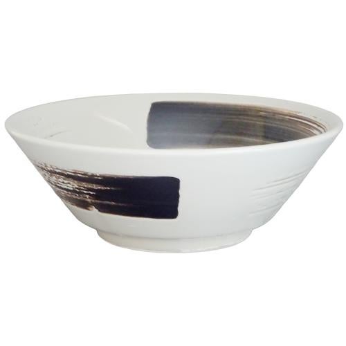 02820731 黒刷毛グレー 切立6.8丼 20.1×7.7cm 容量:1000cc