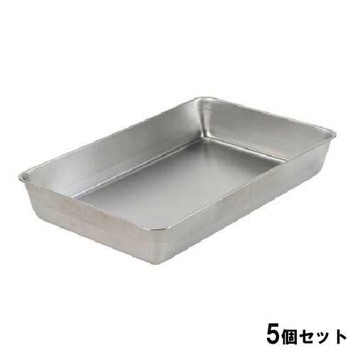 TAKAGI ステンレス 角バット つや消し 4枚取【5個セット】
