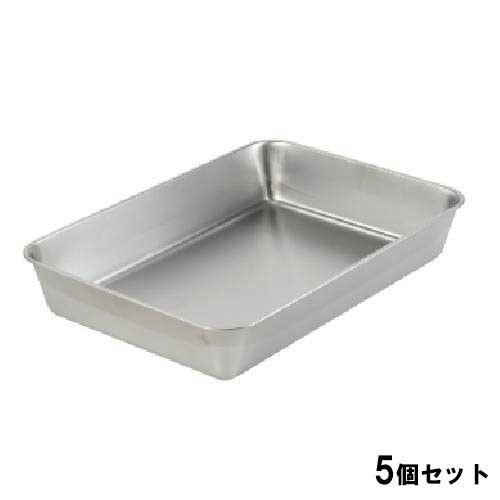 TAKAGI ステンレス 角バット つや消し 6枚取【5個セット】