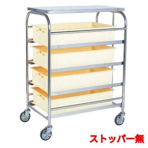 コンテナラックワゴン SK-24E ストップバー無