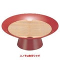 盛器  8寸盃朱(お持ち帰り用)(スノ子別)  高さ92 直径:240