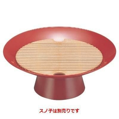 盛器  8寸盃朱(お持ち帰り用)(スノ子別)  高さ92 直径:240