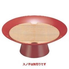 盛器  8寸盃朱(お持ち帰り用)(スノ子別)  高さ92 直径:240
