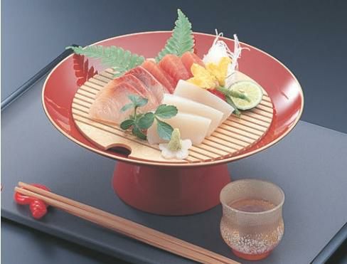 盛器  8寸盃朱(お持ち帰り用)(スノ子別)  高さ92 直径:240