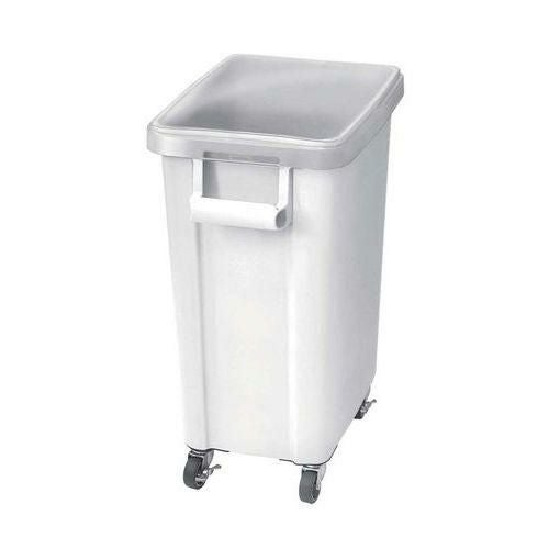 リス 材料保管容器(キャスター付)45L ホワイト(W)
