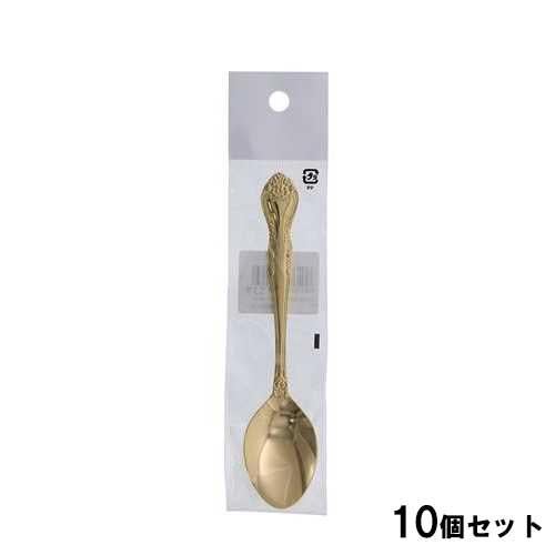 TAKAGI 18-0ステンレスティースプーン金メッキ【10個セット】
