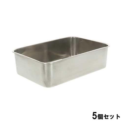 18-8ステンレス 深型組バット 6号【5個セット】