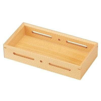 盛器 白木8寸長角透かし盛器