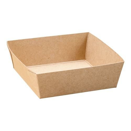 クラフトベーキングトレー(茶無地) BT8733(50枚入)