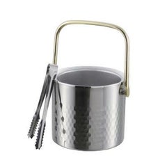 アロー 二重アイスペール ツチ目タイプ(トング付)18-8