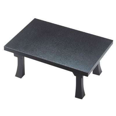 御膳 D.X二月堂 黒石目 底・足黒塗り 強化塗