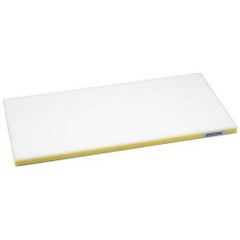ポリエチレンかるがるまな板SD/標準タイプ (両面シボ付) 20mm イエロー 【送料別】 幅500×奥行300×高さ20mm