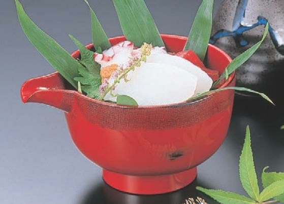 盛鉢 布張片口鉢 根来