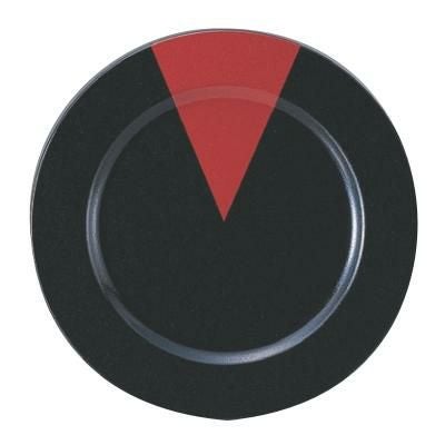 プレート 31φサービスプレート 黒/朱石目渕黒/洋食器/パーティ大皿