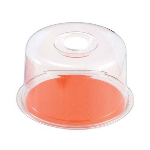 深型クリアラブリーハット 丸(中)オレンジ MT-4920