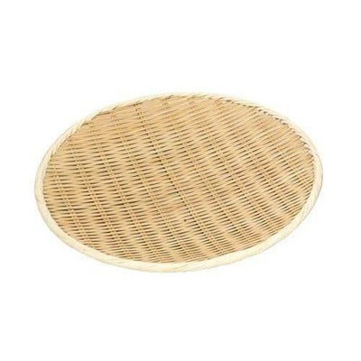 竹製 樹脂渕 丸盆ザル 30cm 15-804