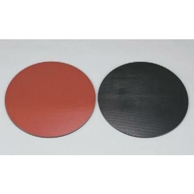 目皿 丸目皿朱木目/黒千筋31.5φ