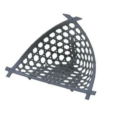 かご 三角かご茶染