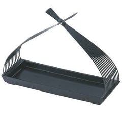 かご 9寸長手結び籠黒(持ち手P.P)
