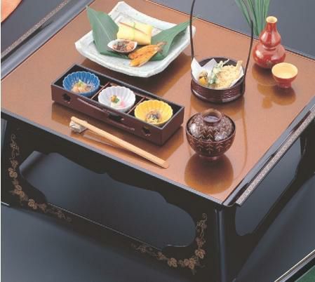 御膳 花車膳 金梨地天アジロ 脚 ツタ唐草 セット