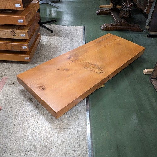 中古】加工杉 無垢天板 幅1510×奥行600×高さ80 【送料別途見積】【業務